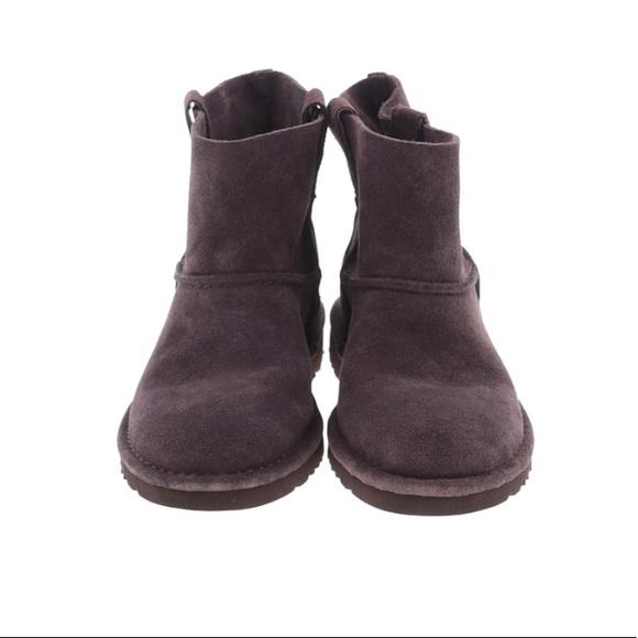 NWT UGG classic unlined purple leather boots 5 - Picture 2 of 10